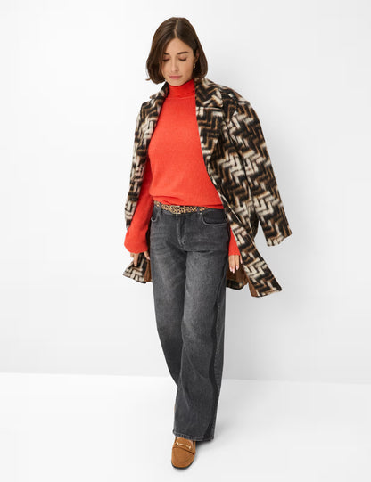 Single Jersey: Knitted Sweater in Alpaca Wool Mix