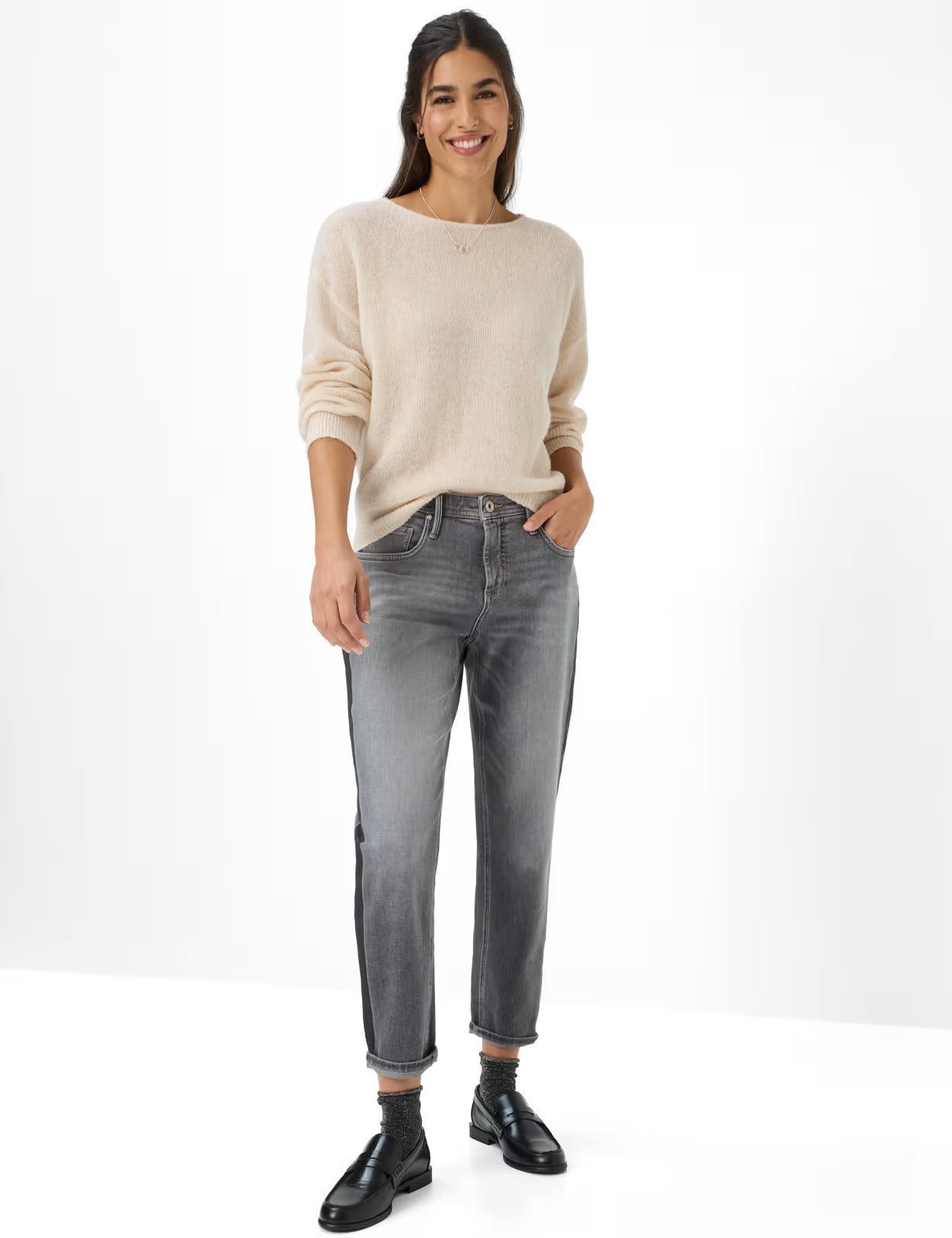 Single Jersey: Knitted Sweater in Alpaca Wool Mix