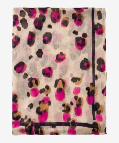 Scarf with a Refined Leopard Print