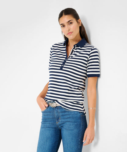 Polo Shirt with Fresh Striped Look