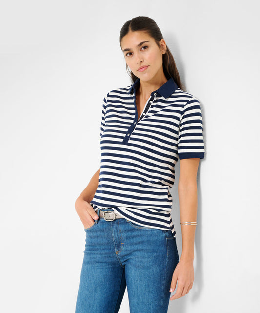 Polo Shirt with Fresh Striped Look