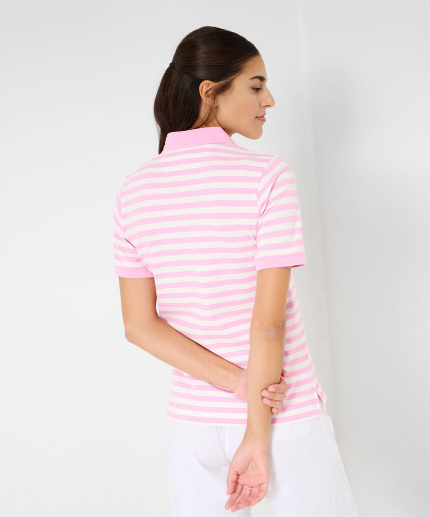 Polo Shirt with Fresh Striped Look