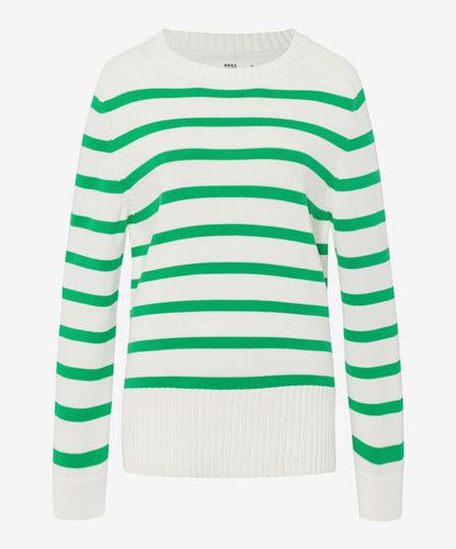 Pullover with Smart Horizontally Striped Look