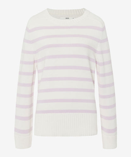 Pullover with Smart Horizontally Striped Look