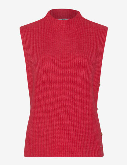 Half-cardigan stitch: Sweater Vest in Cotton-polyamide Mix