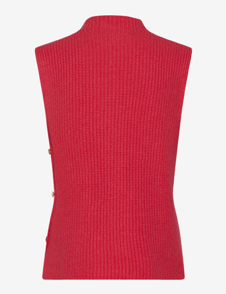 Half-cardigan stitch: Sweater Vest in Cotton-polyamide Mix