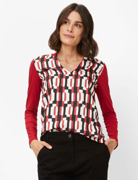 Hybrid: Long Sleeve Shirt in Viscose-spandex Mix