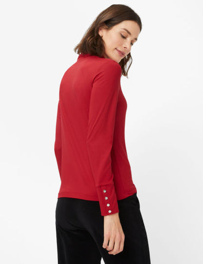 Jersey: Long Sleeve Shirt in Viscose-spandex Mix