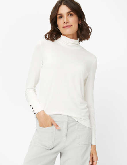 Jersey: Long Sleeve Shirt in Viscose-spandex Mix