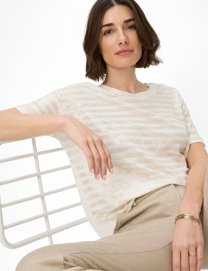 條紋圓領T恤