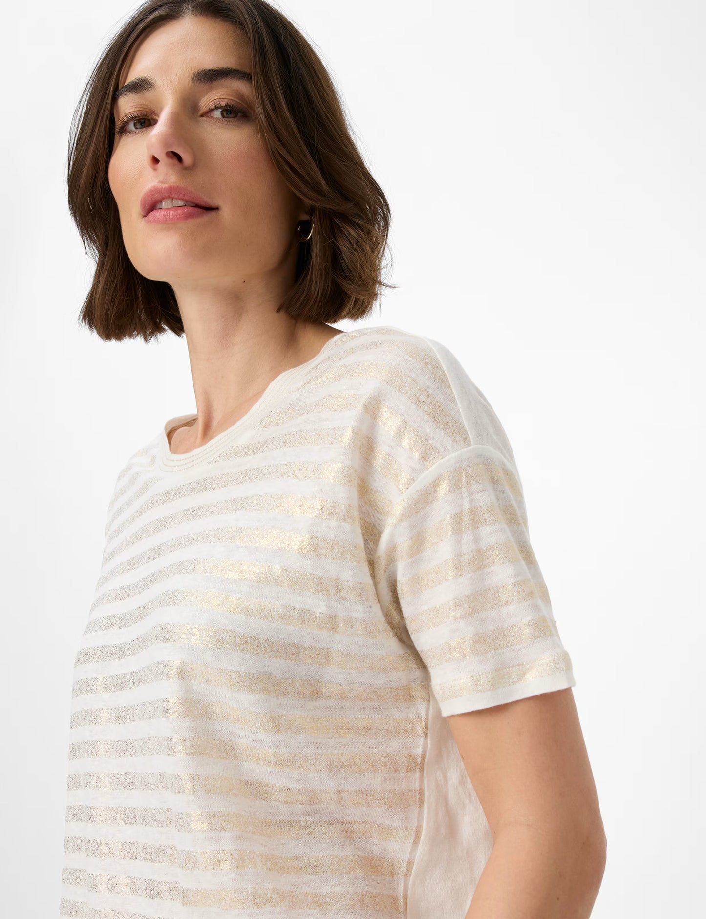 條紋圓領T恤