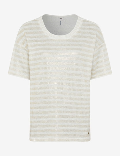 條紋圓領T恤