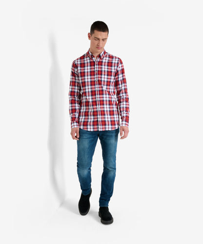 Chequered Shirt Made From Fine, Winter Flannel