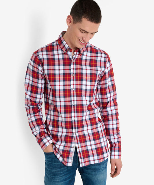 Chequered Shirt Made From Fine, Winter Flannel