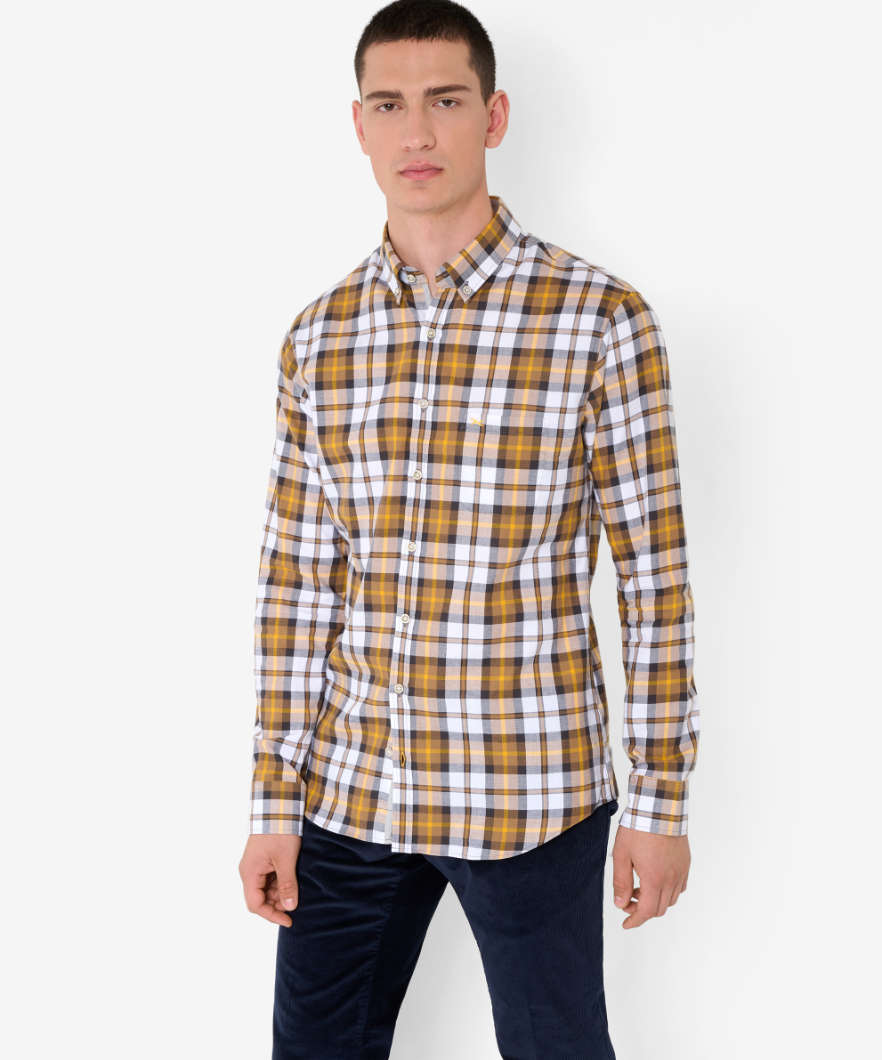 Chequered Shirt Made From Fine, Winter Flannel