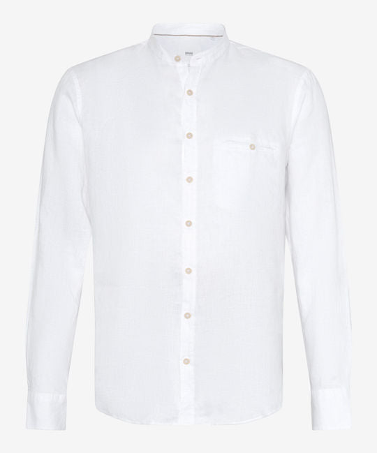 Stand-up Collar Shirt in Summery Linen