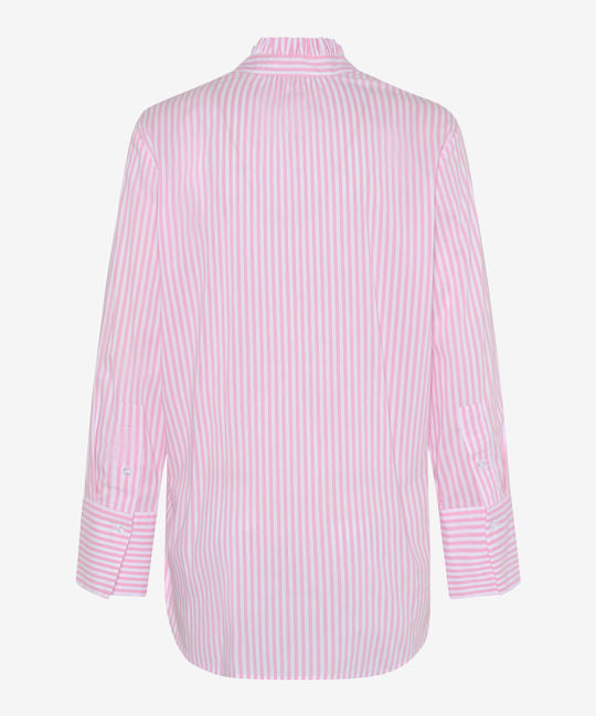 Striped Blouse with Feminine Frills