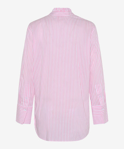 Striped Blouse with Feminine Frills