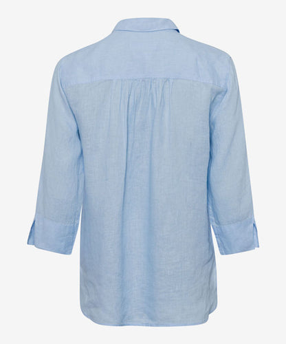 Feminine Shirt Blouse Made from Pure Linen