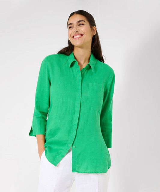 Feminine Shirt Blouse Made from Pure Linen