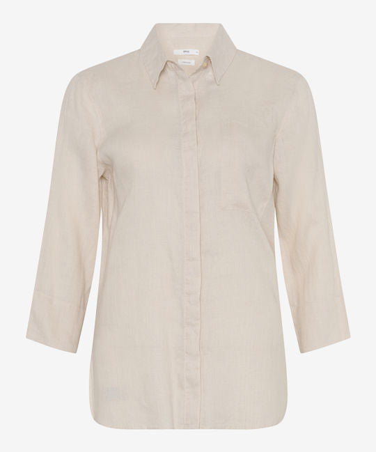 Feminine Shirt Blouse Made from Pure Linen