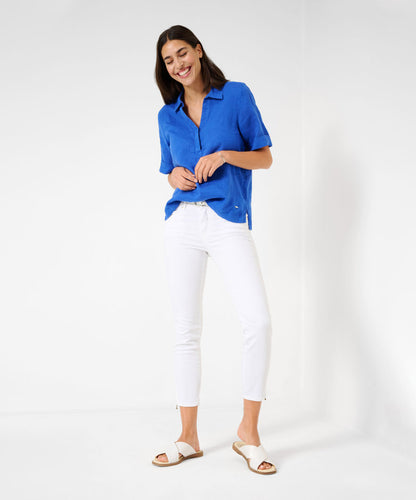 V-neck Blouse in Linen