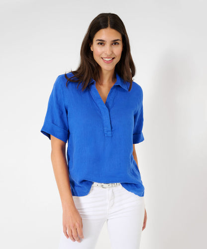 V-neck Blouse in Linen