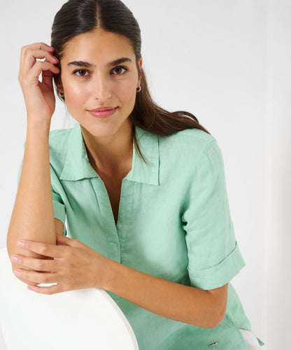 V-neck Blouse in Linen