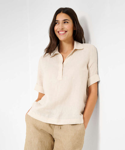 V-neck Blouse in Linen