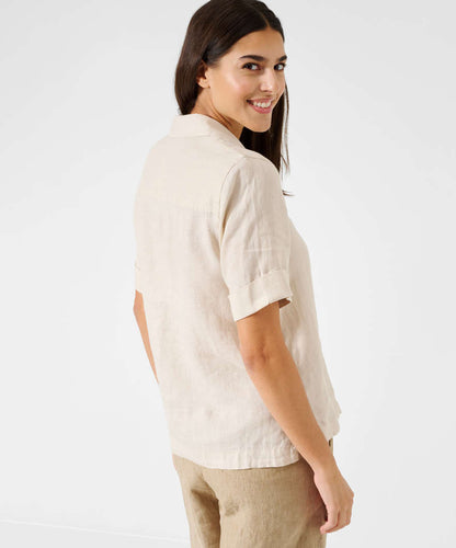 V-neck Blouse in Linen