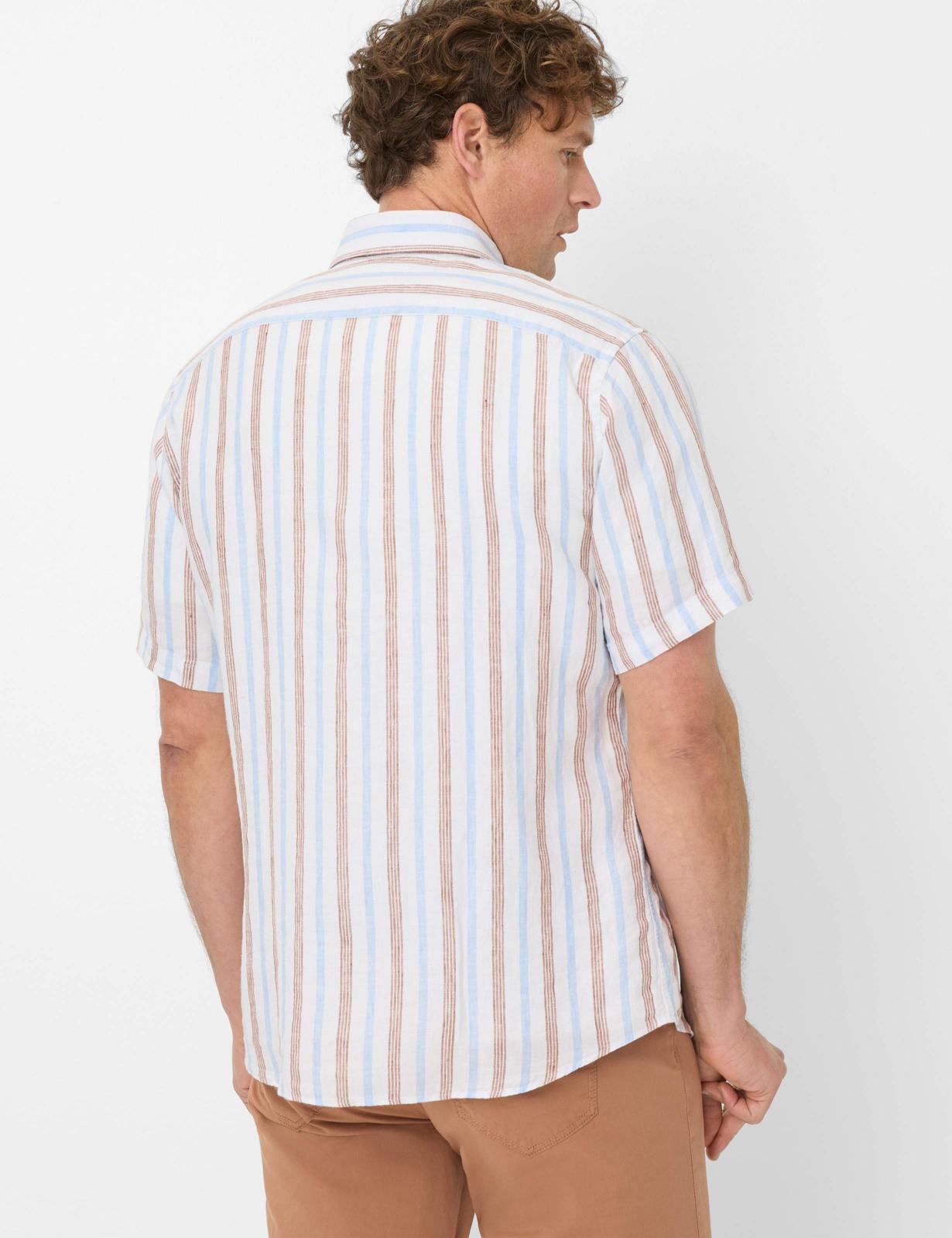 條紋短袖襯衣
