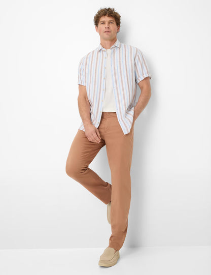 條紋短袖襯衣