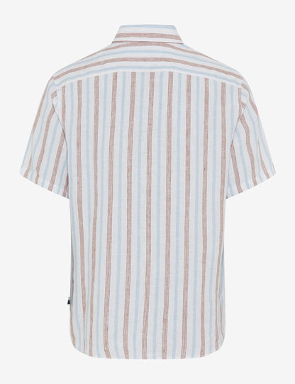 條紋短袖襯衣