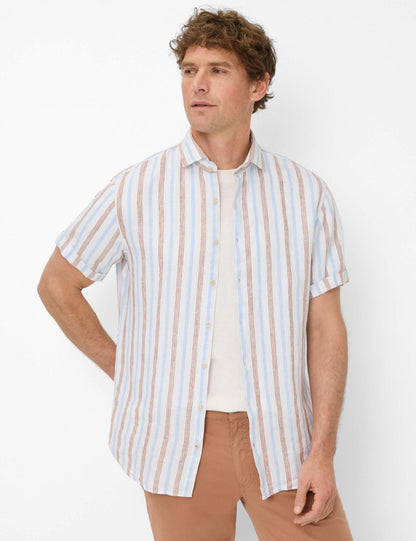 條紋短袖襯衣
