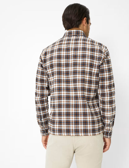 格紋外套式襯衫