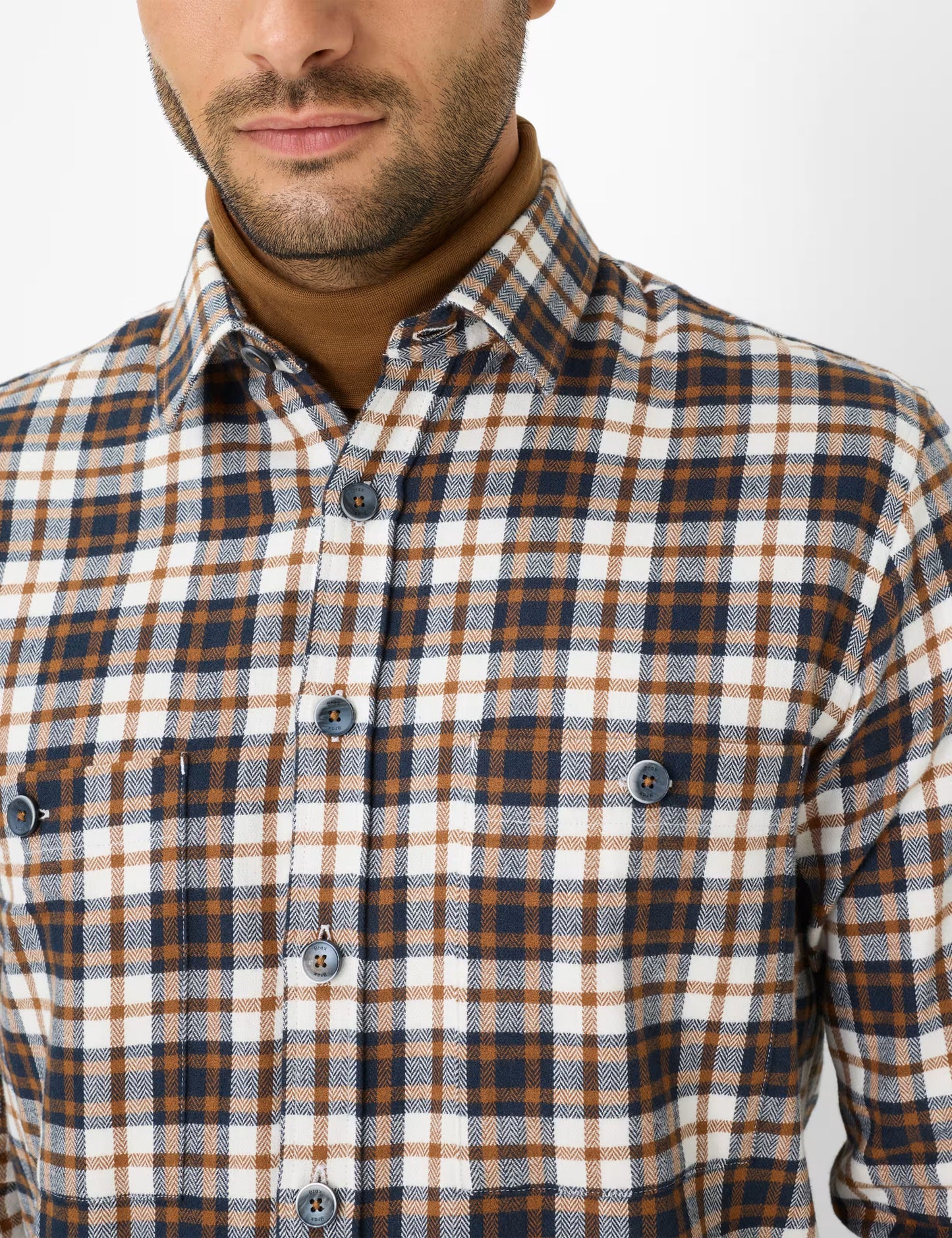 格紋外套式襯衫