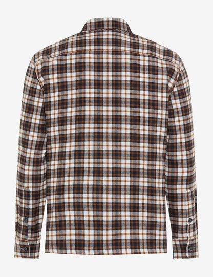 格紋外套式襯衫