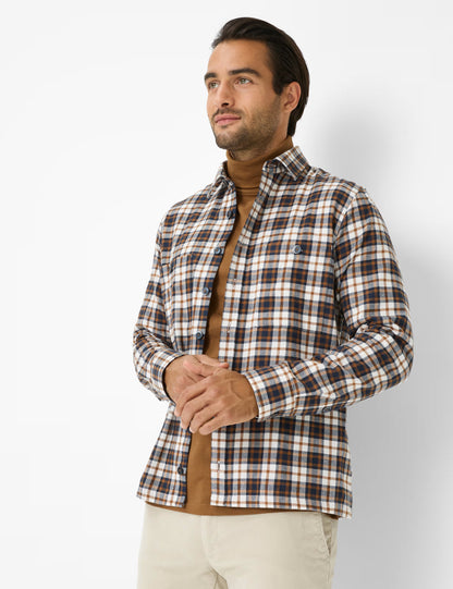 格紋外套式襯衫