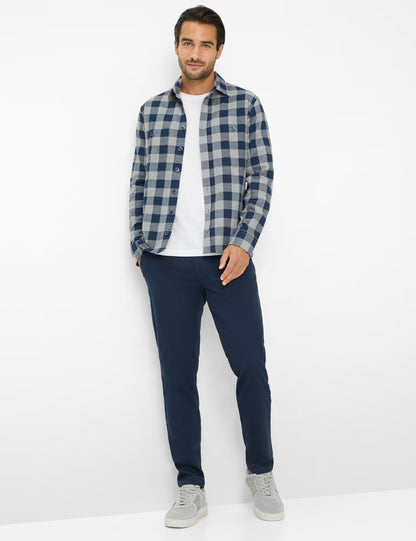 格紋外套式襯衫