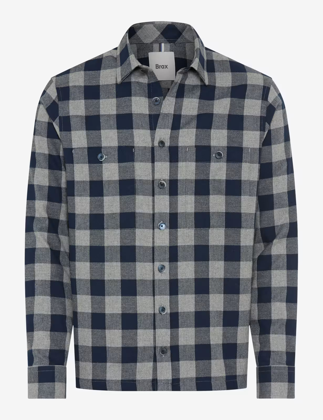 格紋外套式襯衫