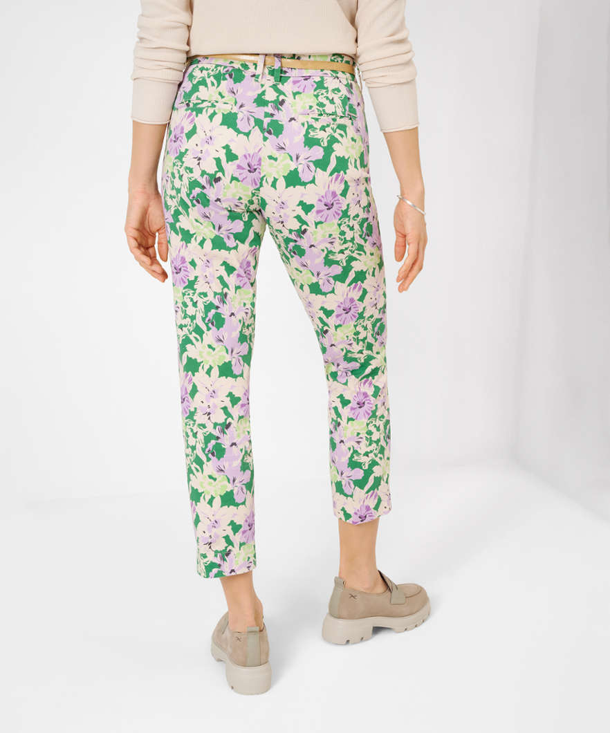 Cropped City Chinos with Decorative Print