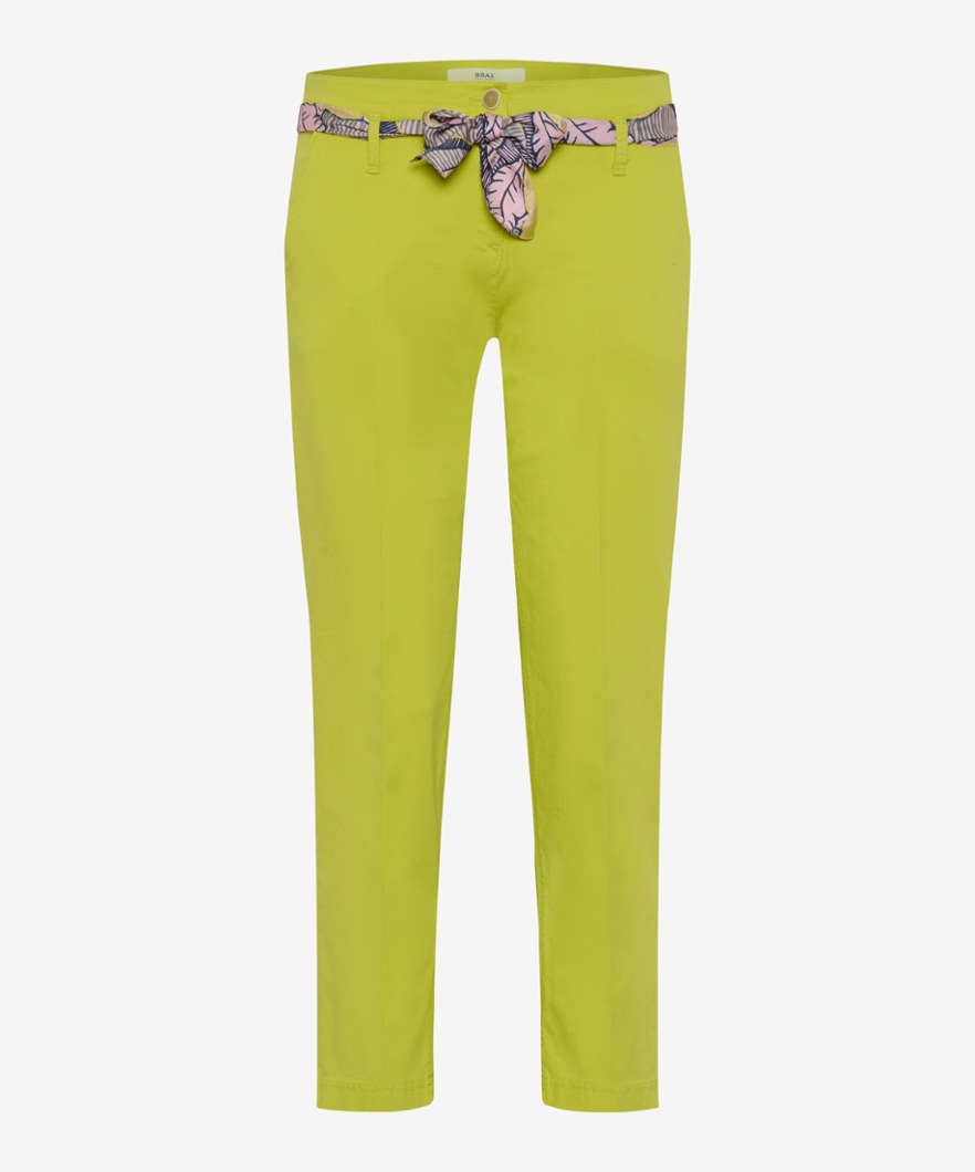 Cropped Pants with Decorative Cord