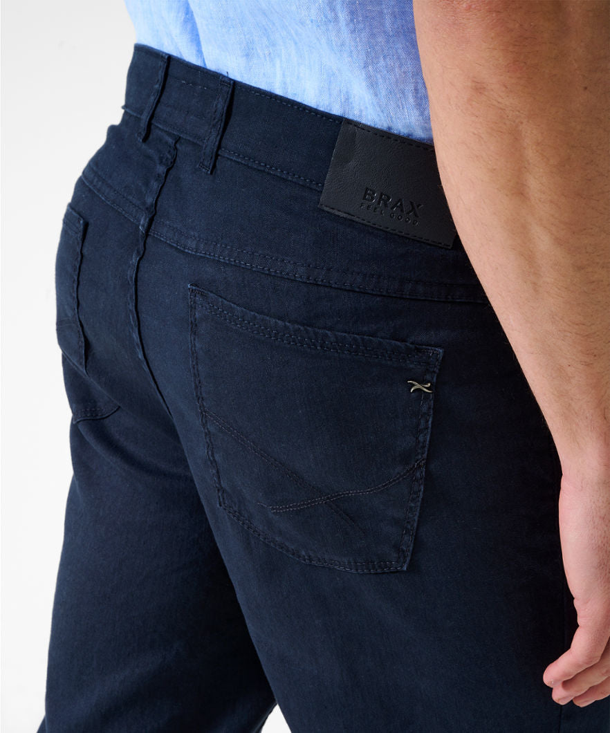 Five-Pocket Pants in Cotton Linen Mix