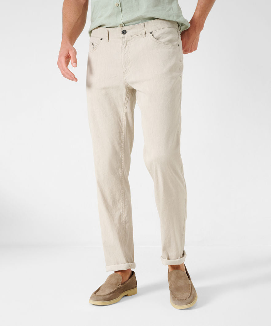 Five-Pocket Pants in Cotton Linen Mix