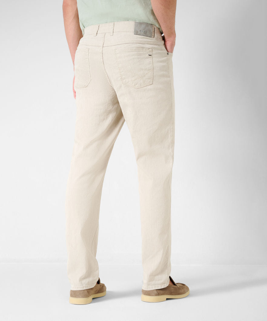 Five-Pocket Pants in Cotton Linen Mix