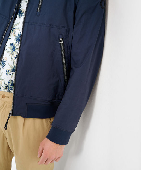 Bomber Jacket wth Sporty Details