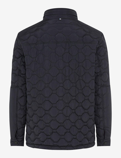 絎縫立領拉鏈休閒夾克