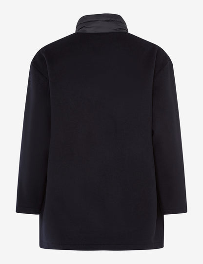 絎縫口袋拉鏈立領夾克