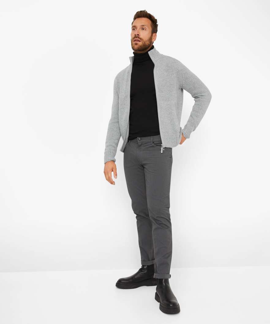 高彈面料修身長褲