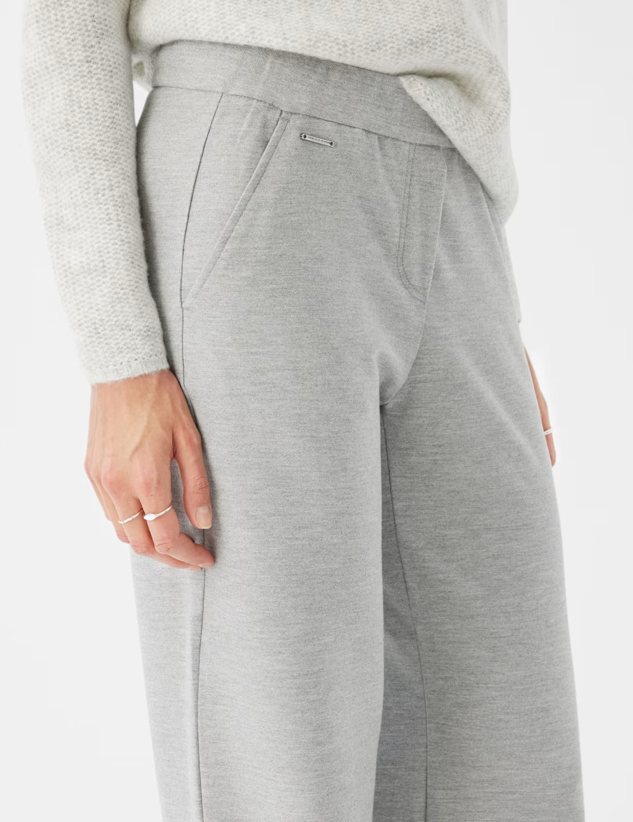 Light Winter Jersey: Palazzo Pants in Wide Leg